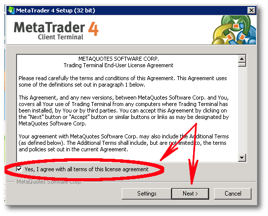 MetaTrader-4 Setup (32bit)