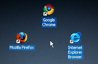 Icons of different web browsers